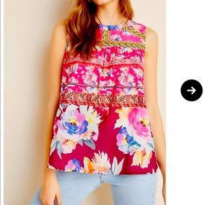 Anthropologie, Vineet Dahl, floral top